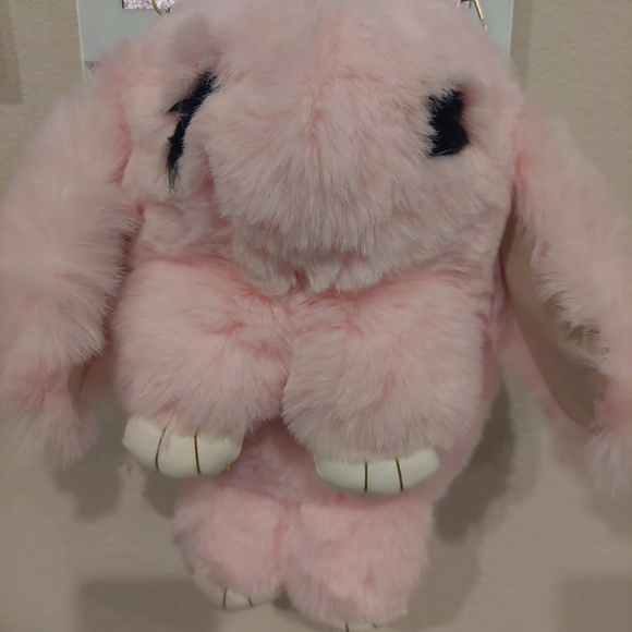 Pink bunny rabbit  crossbody - Picture 2 of 2